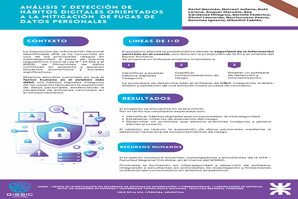 Análisis y Detección de Hábitos Digitales Orientados a la Mitigación de Fugas de Datos Personales